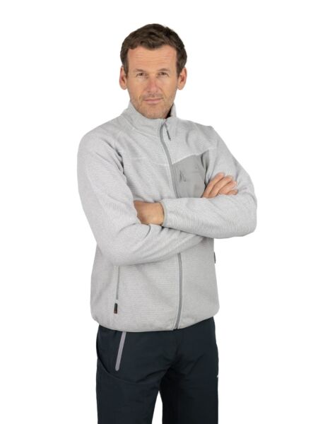 Popielata bluza męska Bergson Everwarm