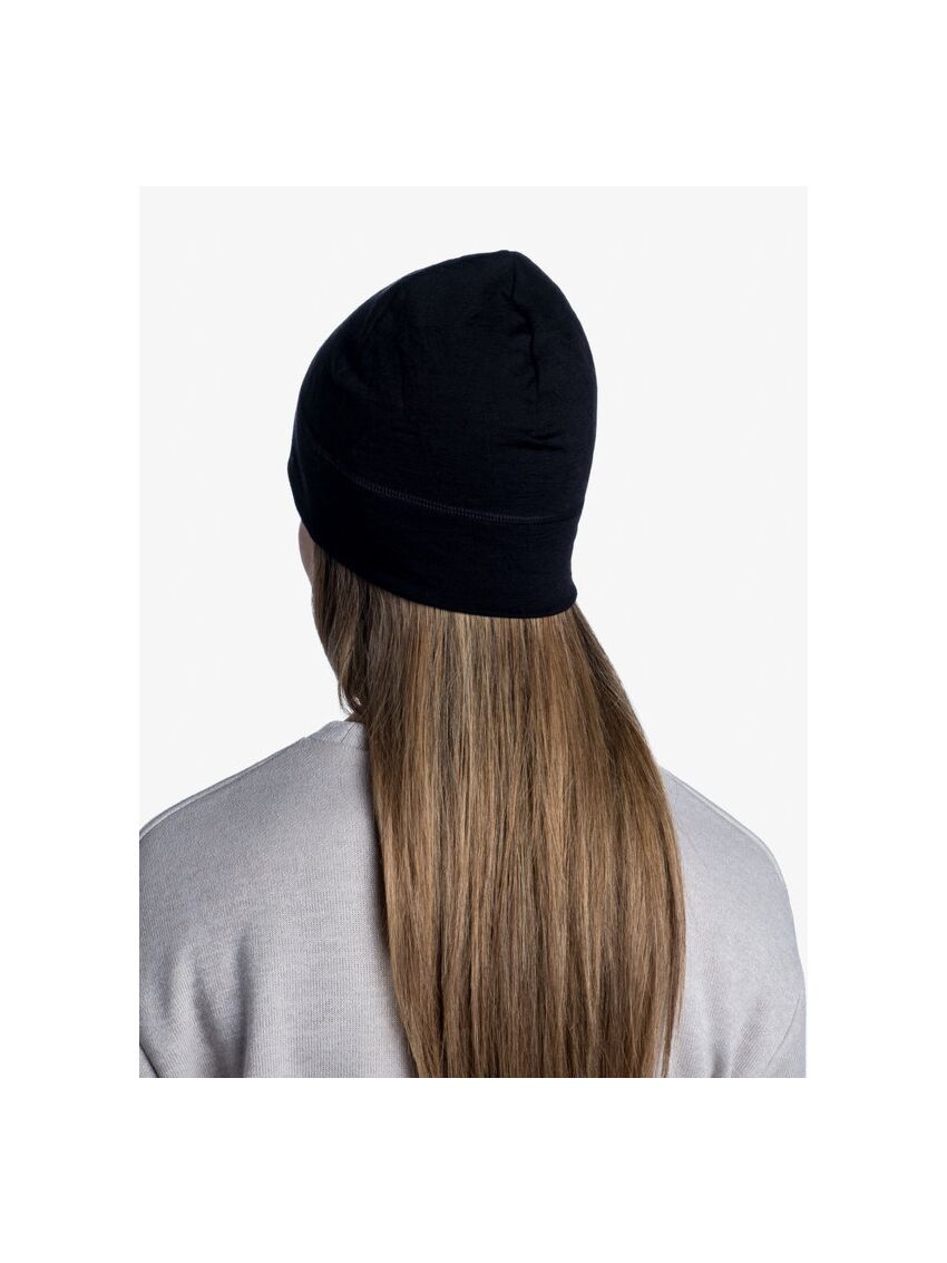 Czapka Buff Merino Wool Solid Black