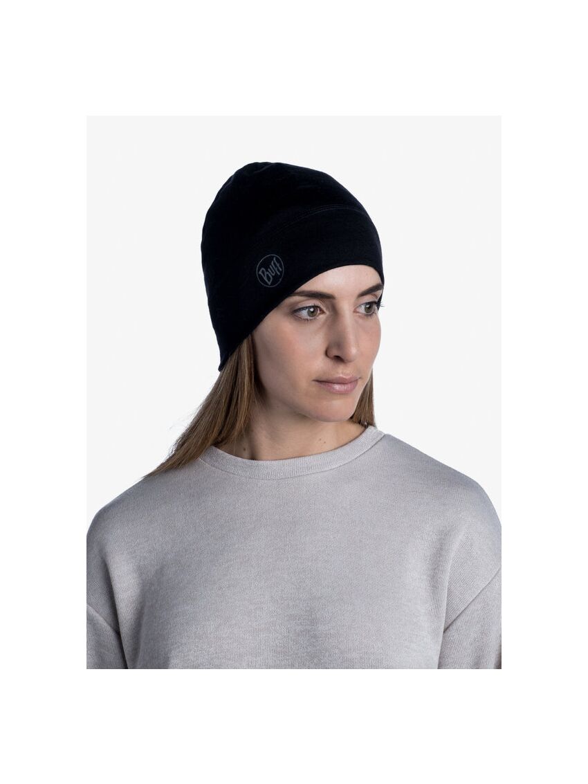 Czapka Buff Merino Wool Solid Black