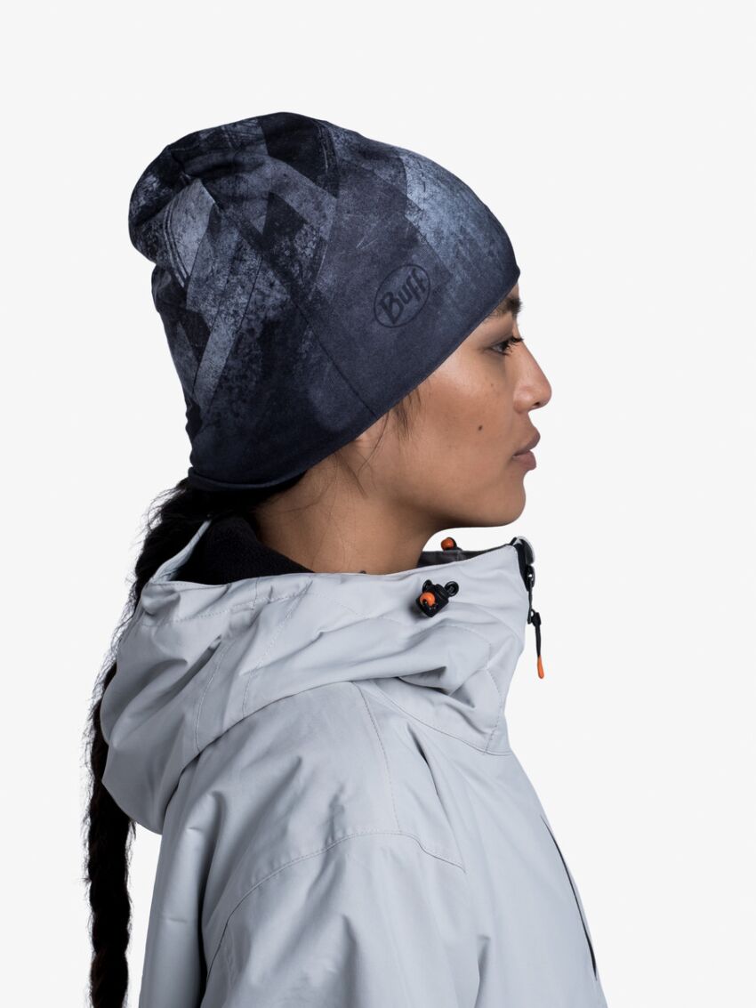 Czapka do biegania Buff dwustronna Concrete Grey