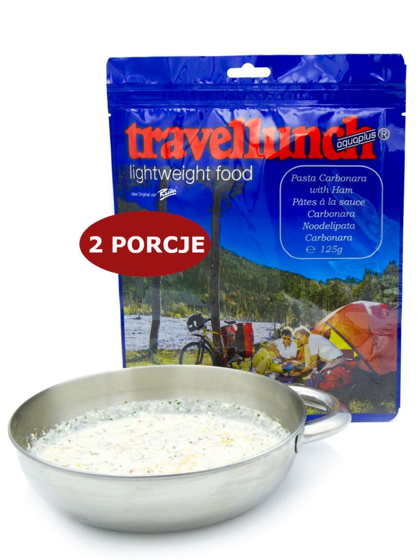 Pasta Carbonara z szynką Travellunch Liofilizat