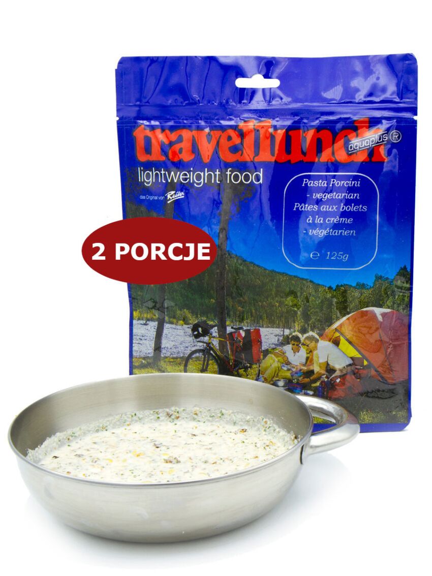 Liofilizowana Pasta Porcini z grzybami Travellunch Vege.