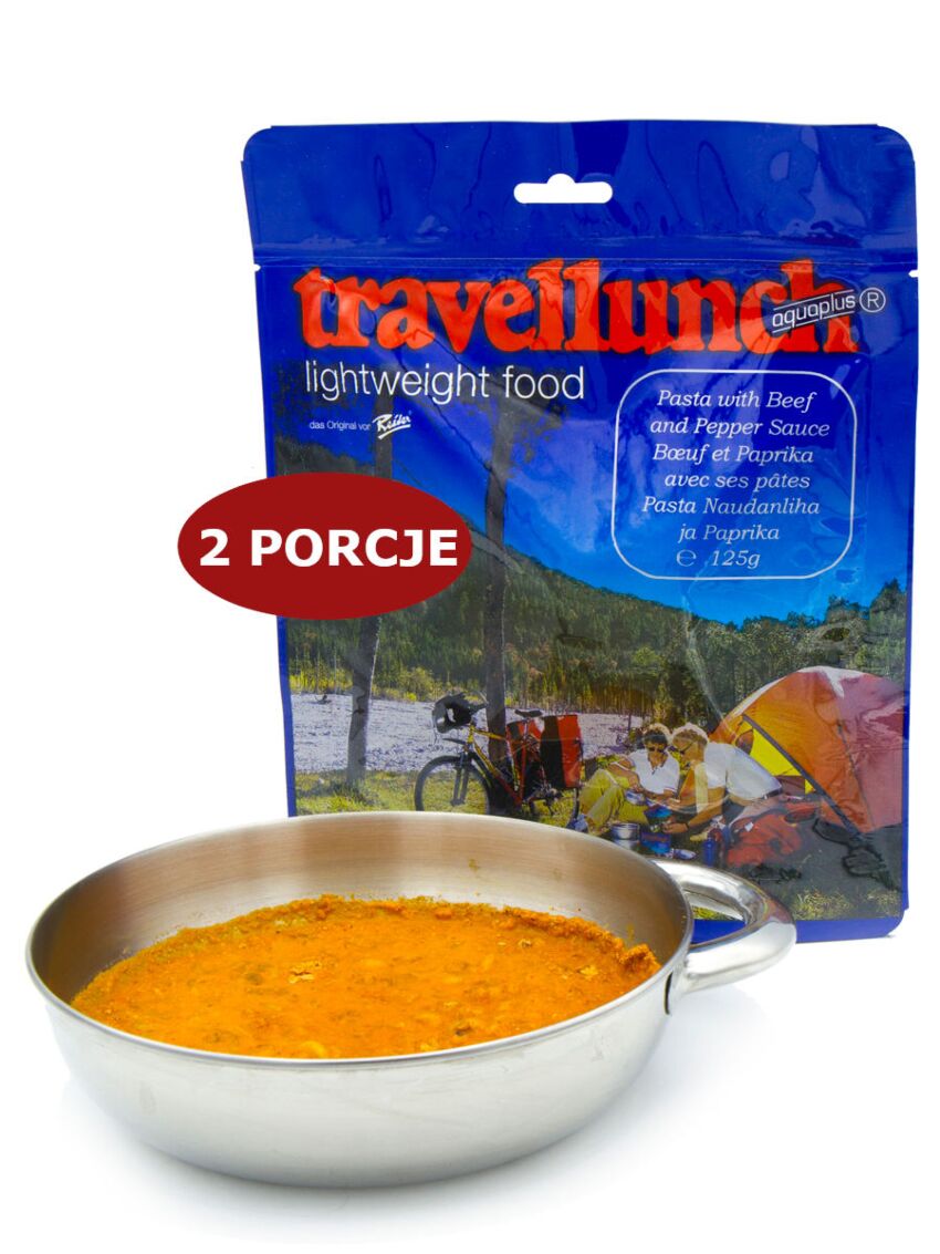 Danie liofilizowane Pasta w sosie paprykowym Travellunch