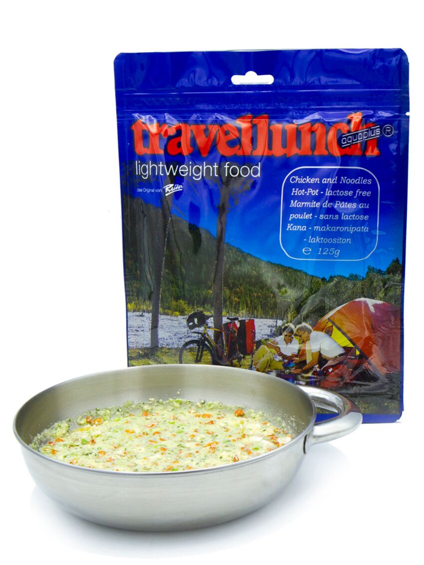 Danie bez laktozy Travellunch Kurczak z makaronem