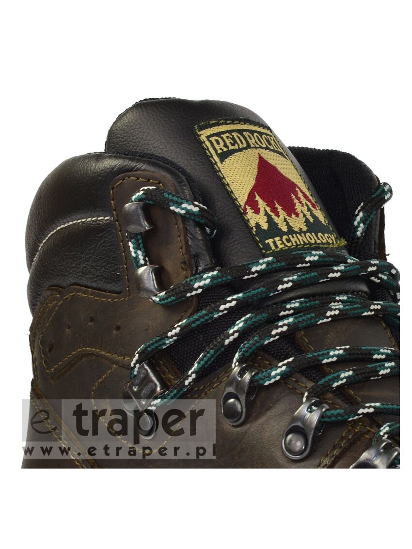Skórzane trapery Red Rock 12801 Ciemny brąz