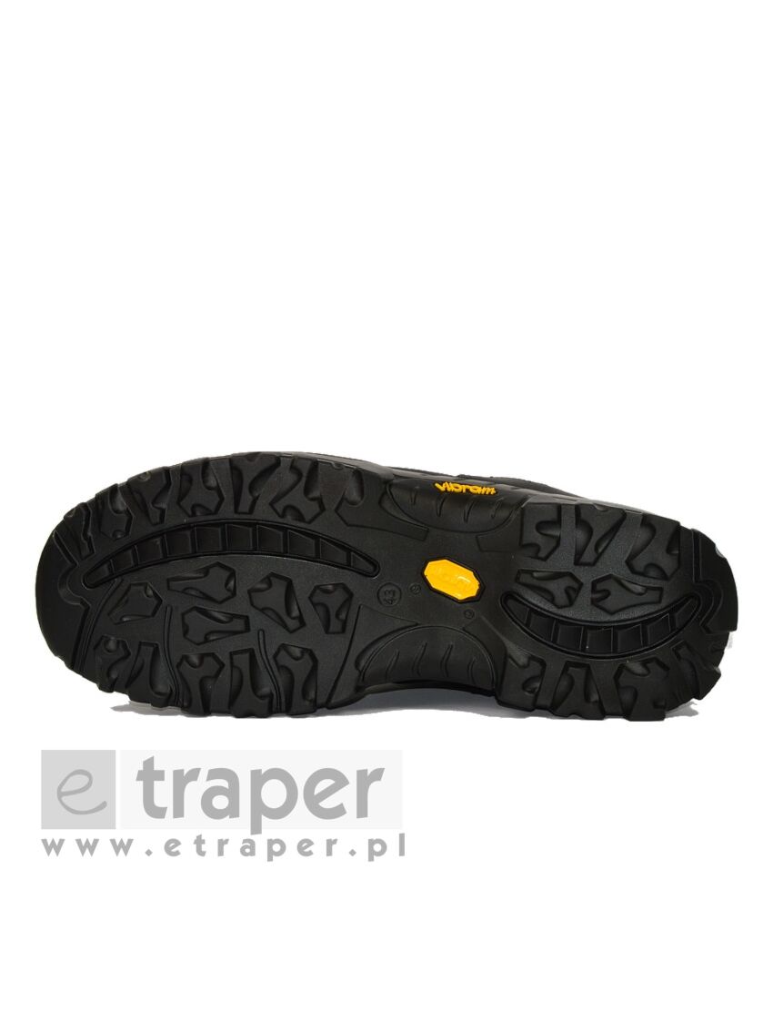 Niskie buty skórzane Red Rock 10309 Czarne myśliwskie