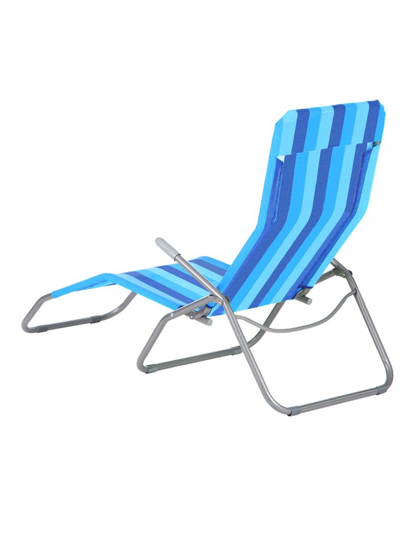 Niebieski leżak plażowy Nils Camp NC3017