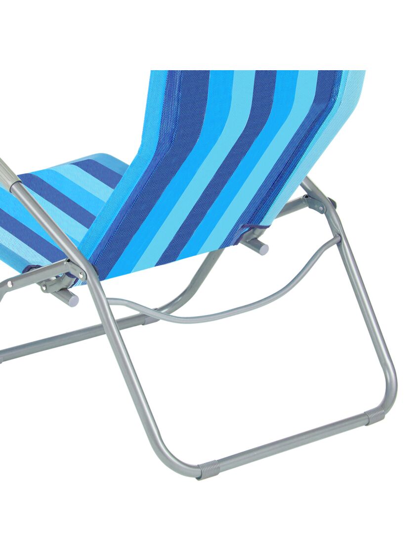 Niebieski leżak plażowy Nils Camp NC3017