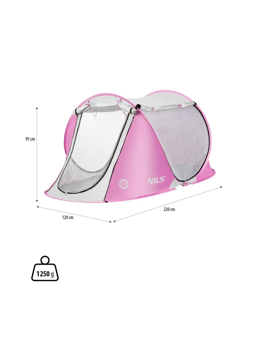 Różowy namiot typu Pop-Up NILS NC3043 