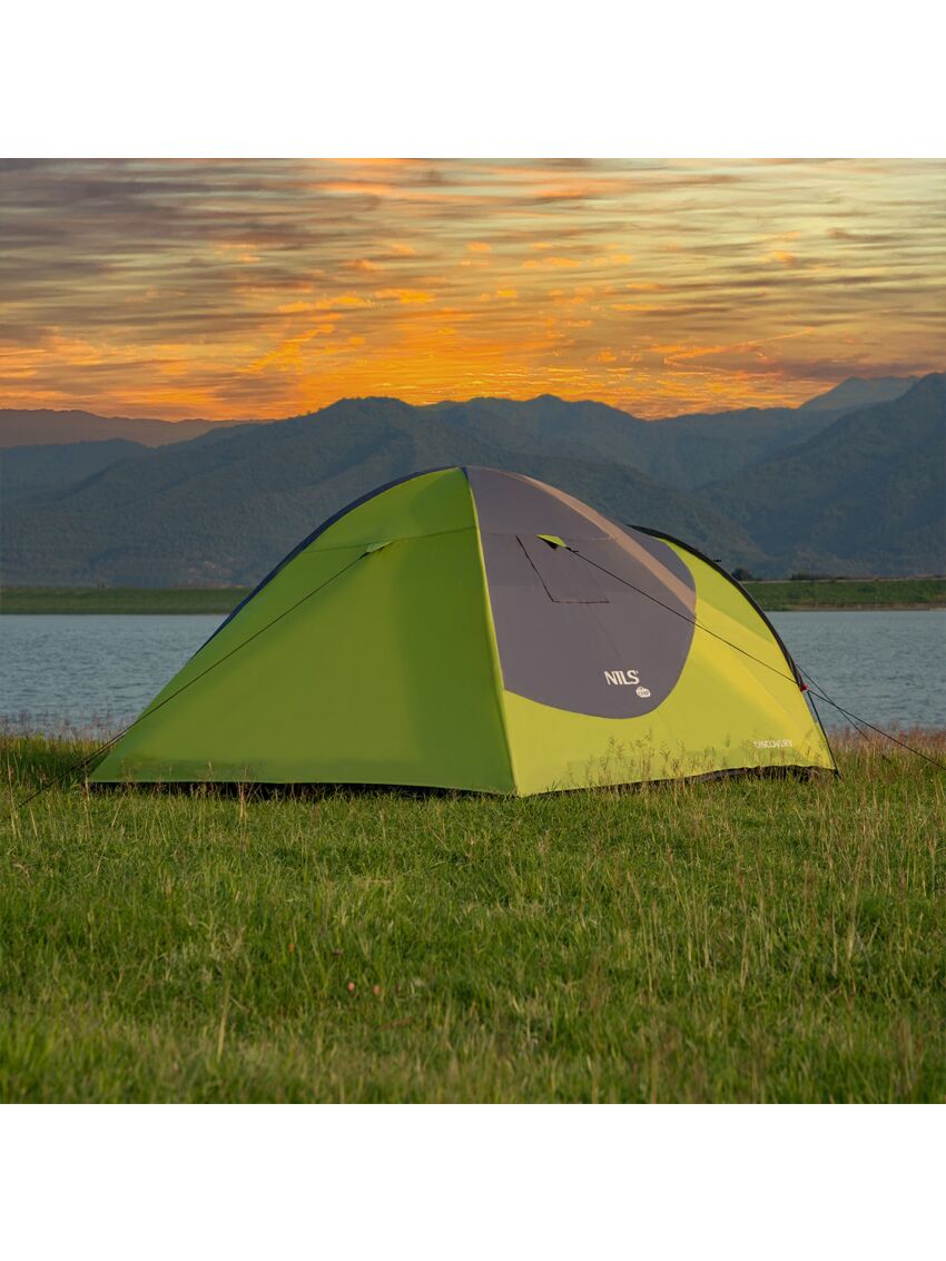 NC6006 ZIELONO-SZARY NAMIOT KEMPINGOWY DISCOVERY NILS CAMP