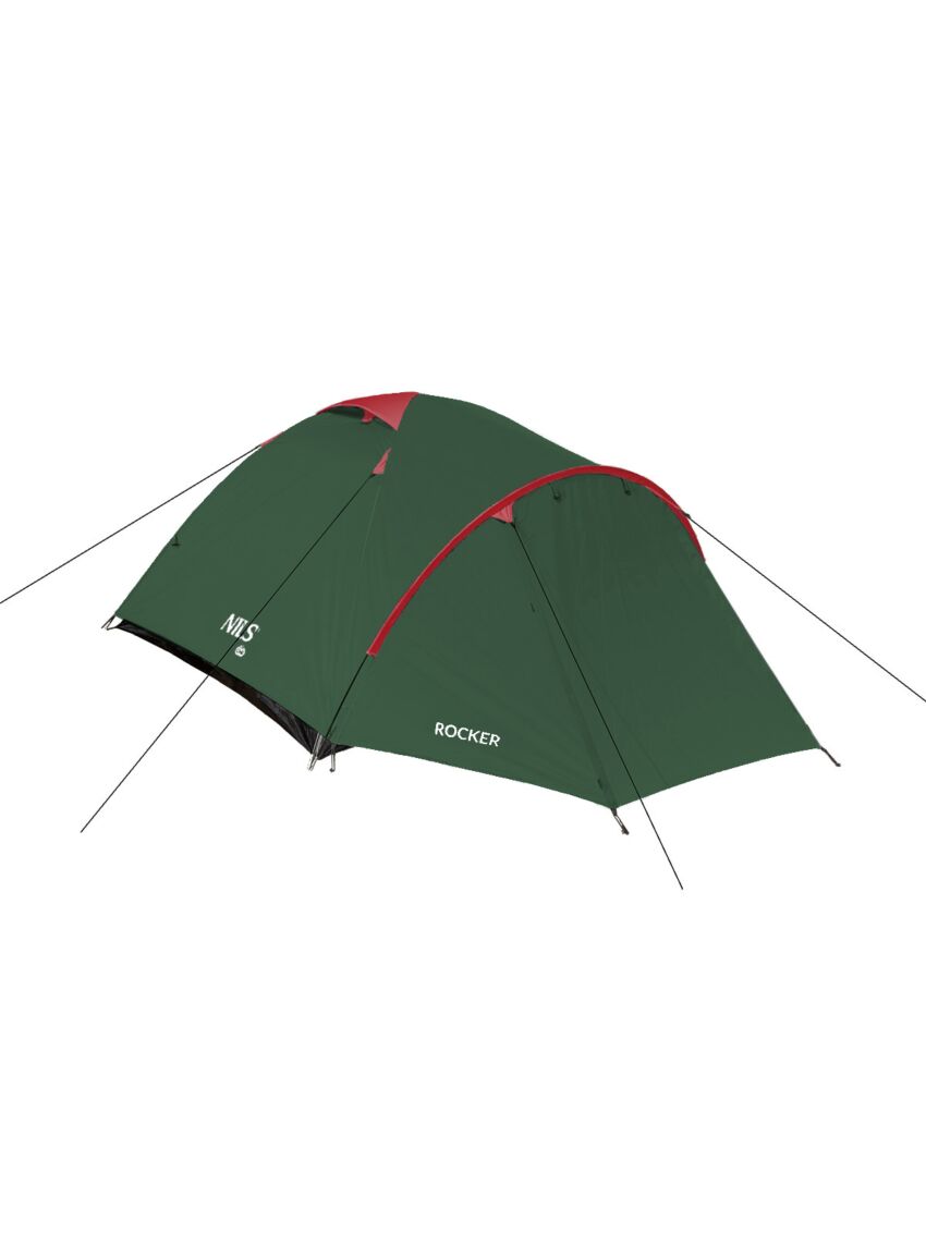 NC6013 ZIELONO-CZERWONY NAMIOT KEMPINGOWY ROCKER NILS CAMP