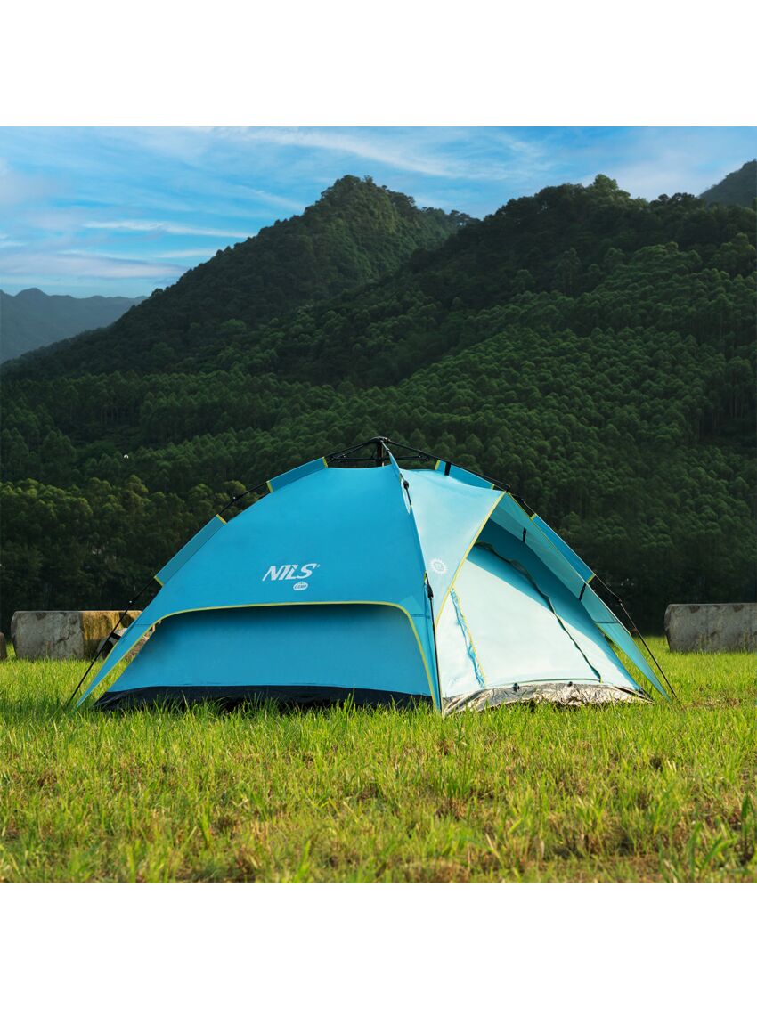 Niebieski namiot igloo Nils Camp Shadow NC7819 
