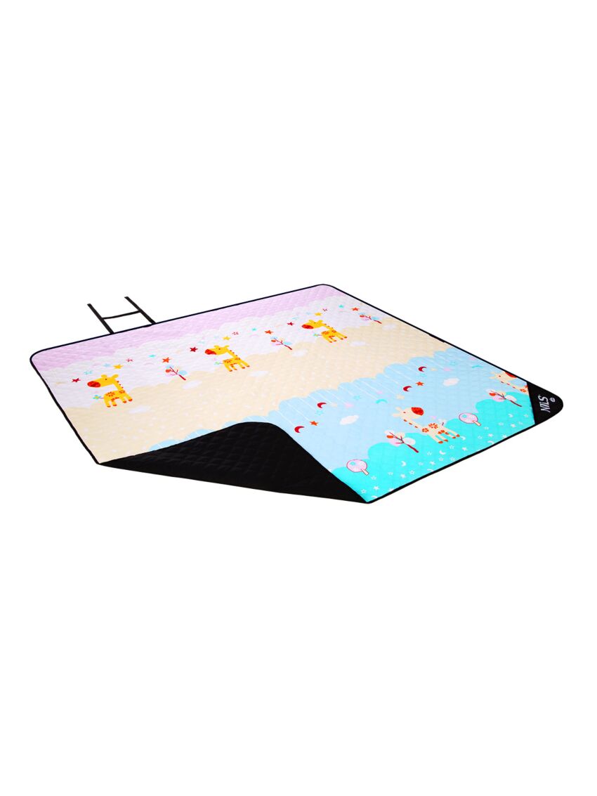 Koc na plażę Nils Camp NC8028 Żyrafy 195 x 200