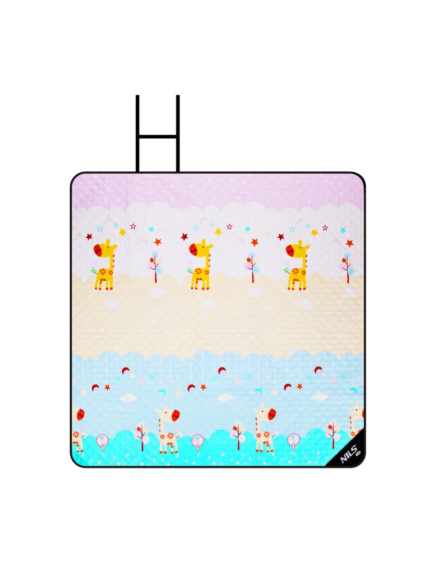 Koc na plażę Nils Camp NC8028 Żyrafy 195 x 200