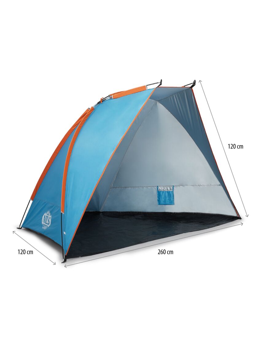Niebieski namiot plażowy Nils NC8030