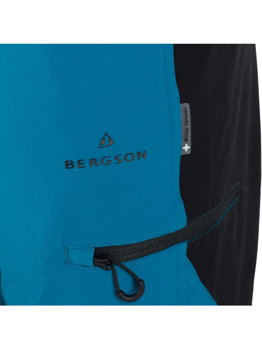 Niebieskie spodnie trekkingowe męskie Bergson Askoy