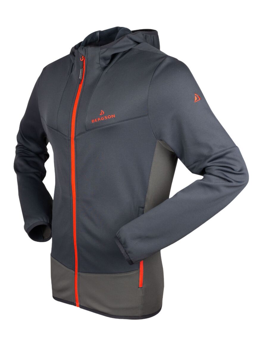 Bluza streczowa Bergson Act Men z kapturem