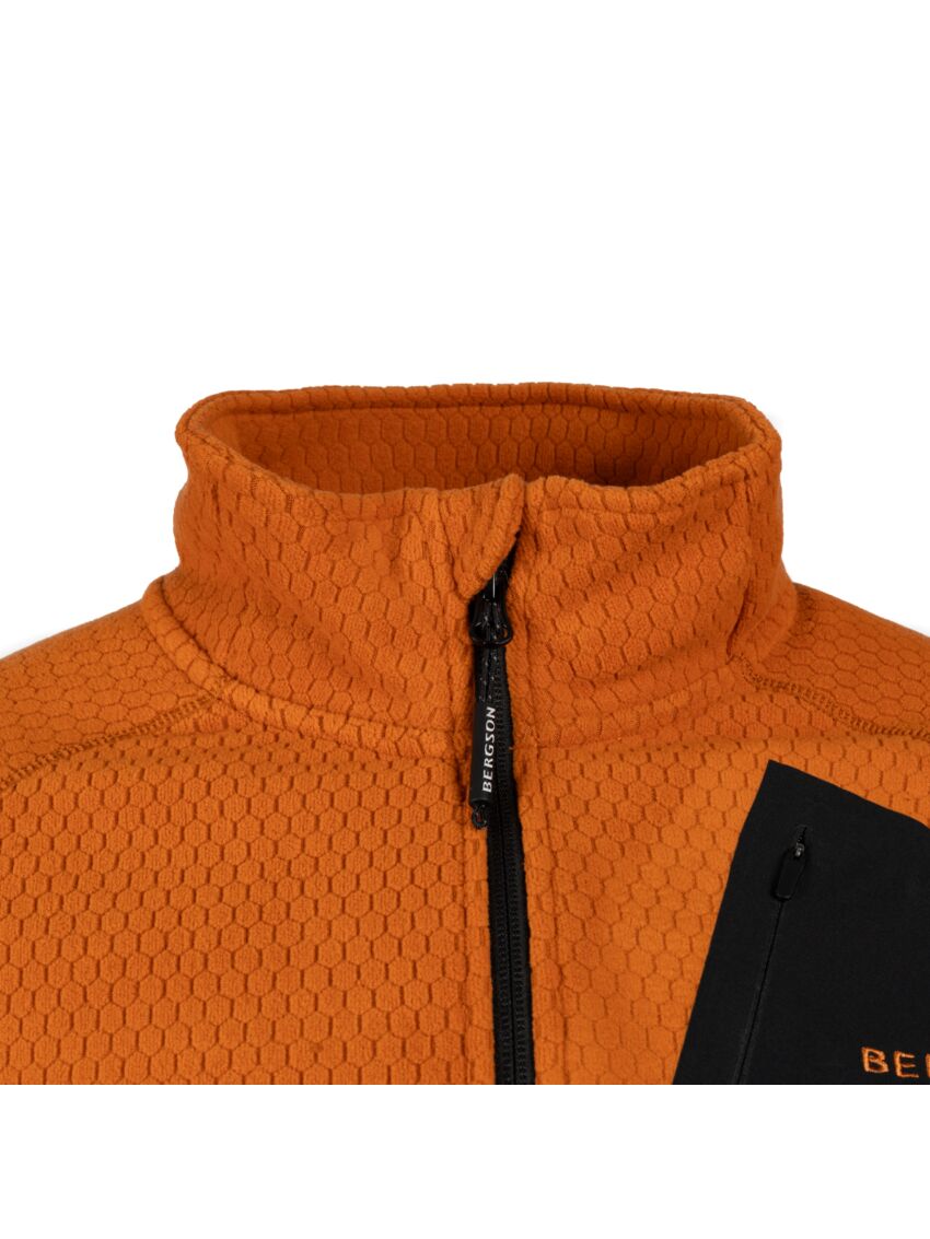 Bluza turystyczna Bergson Mistbound Kolor rdzawy