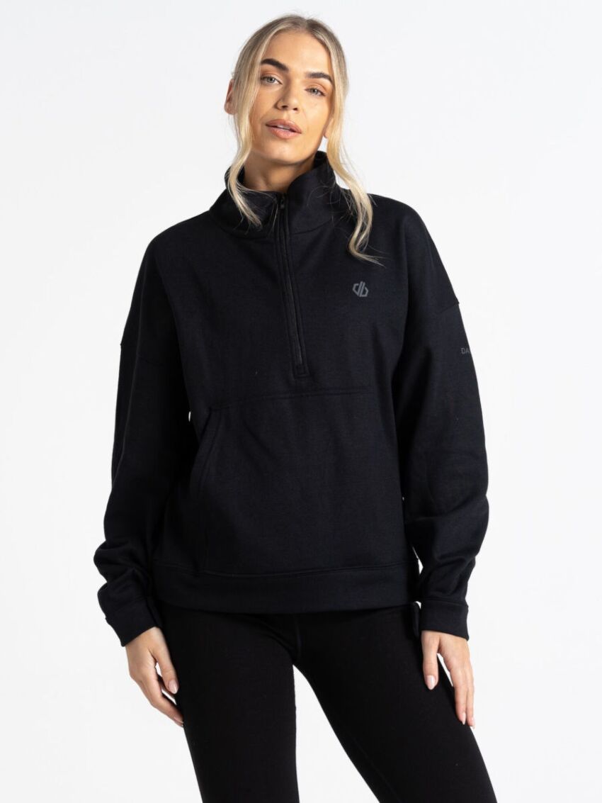 Obszerna czarna bluza Dare 2b Recoup Kangurka