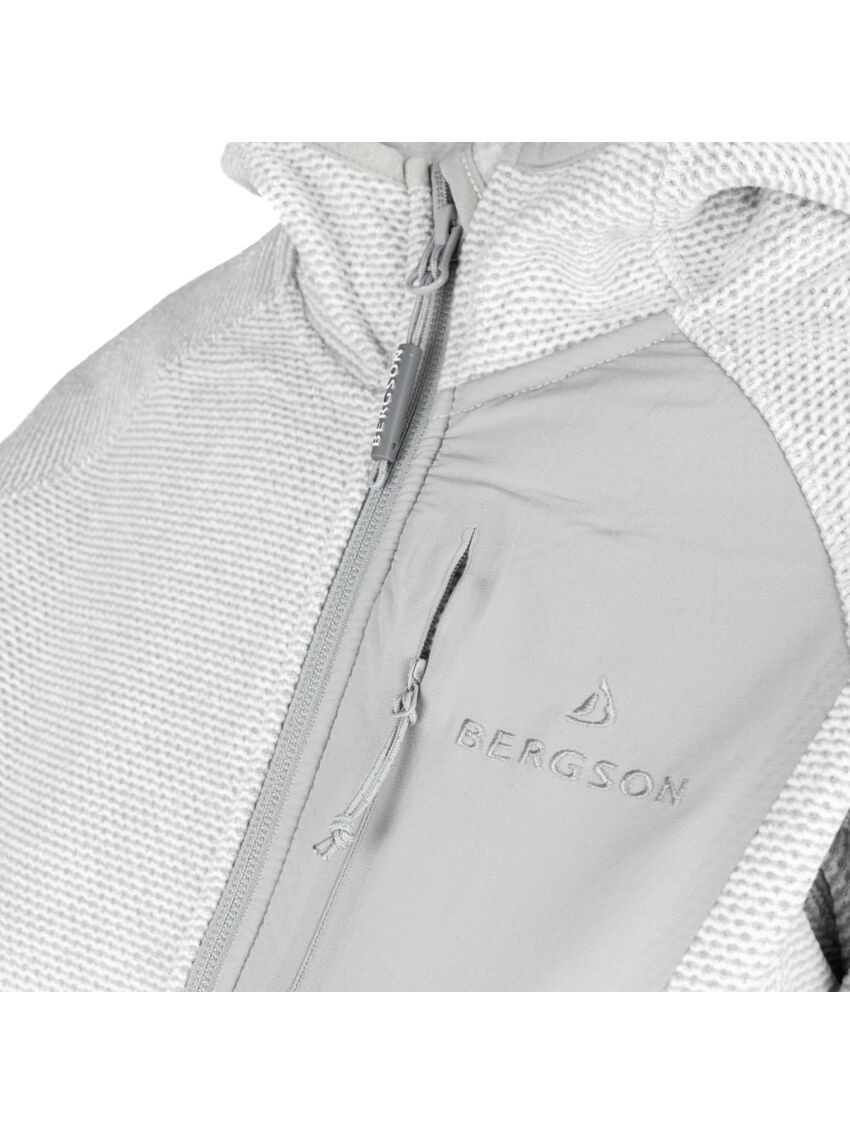 Popielata bluza damska Bergson Everwarm