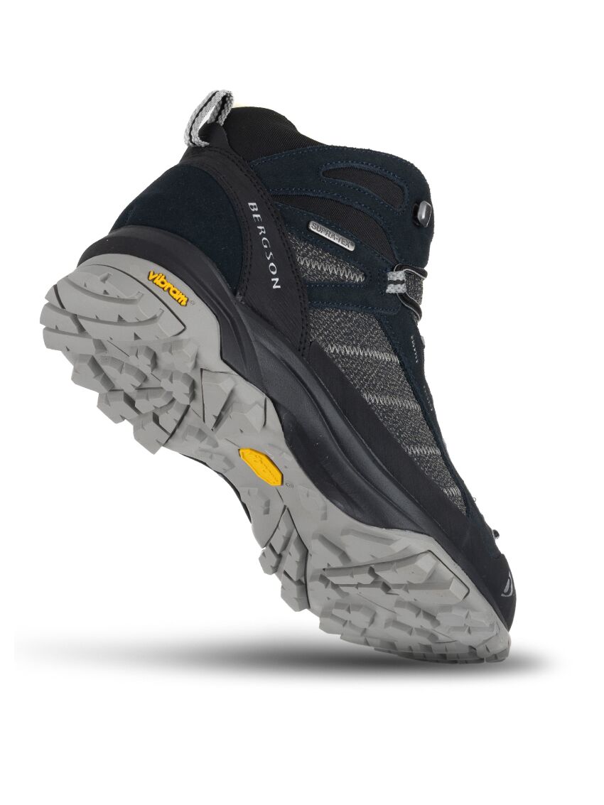 Ciemne buty trekkingowe Bergson Kadam AW25