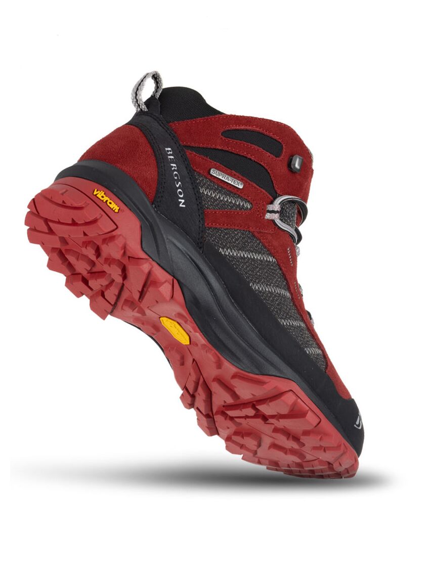 Czerwone buty trekkingowe Bergson Kadam MID