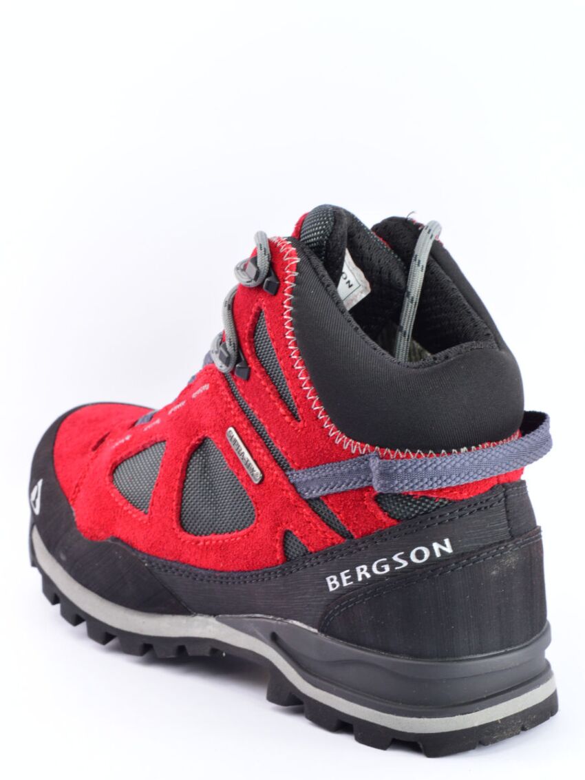 Czerwone buty trekkingowe ze skóry Bergson Kakka 2.0