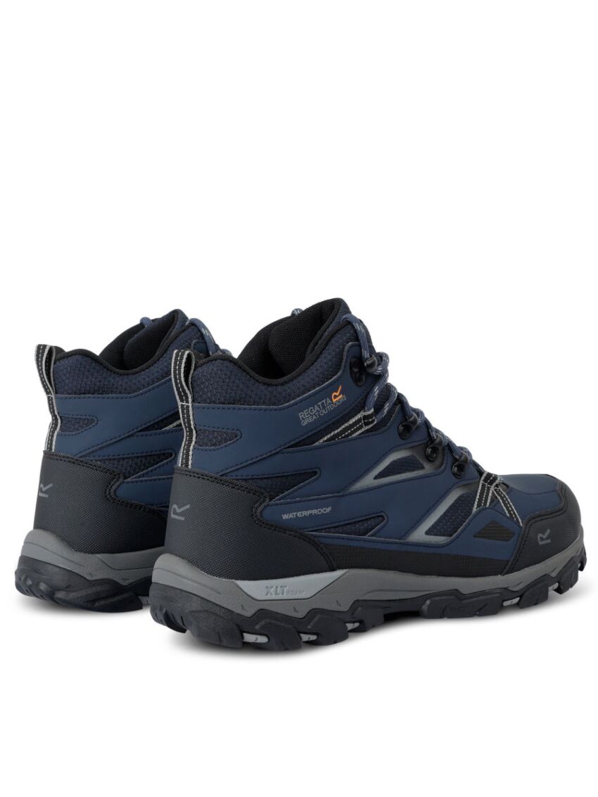 Wodoodporne buty trekkingowe Regatta Holcombe Mid Szare