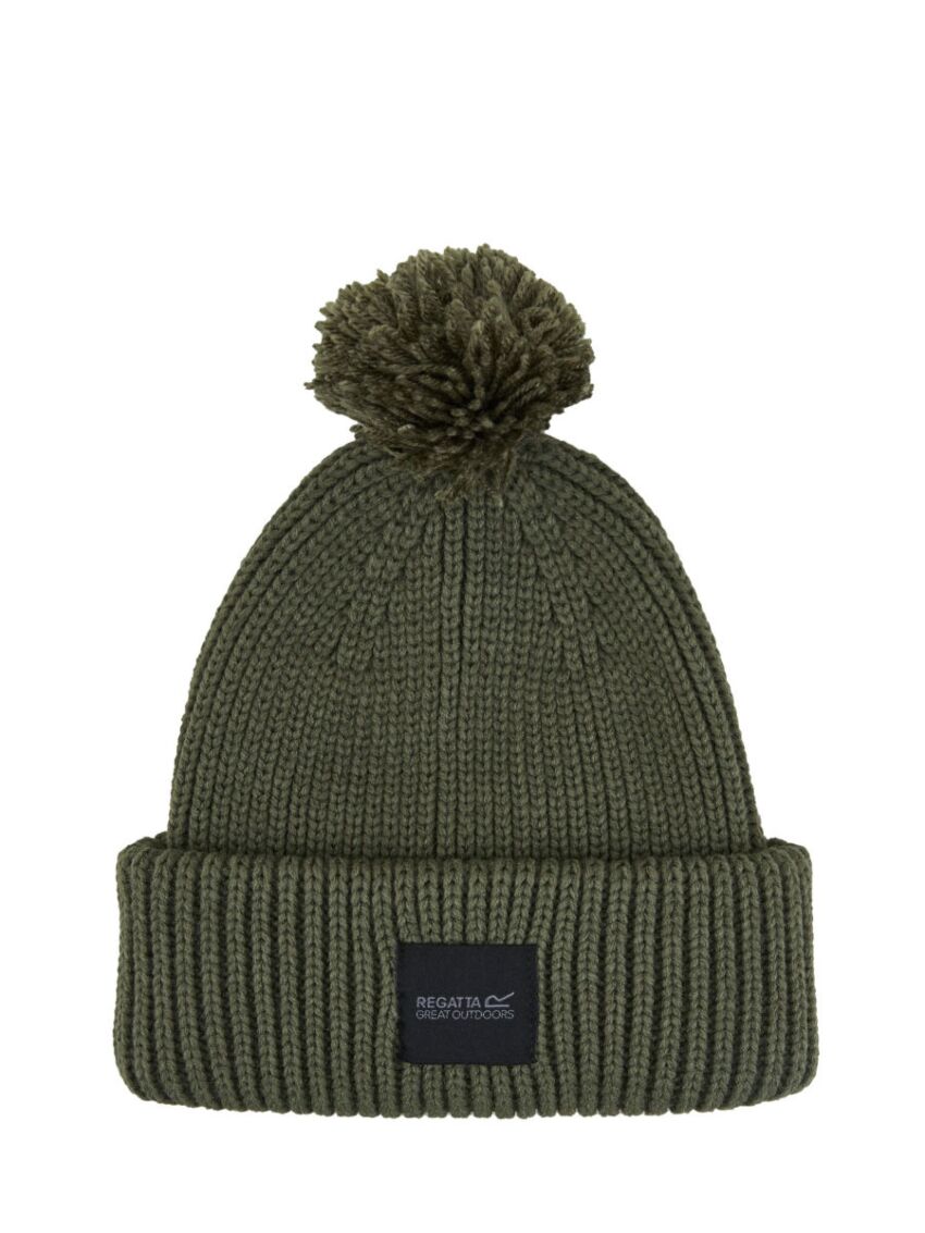 Czapka khaki Regatta Connora z pomponem