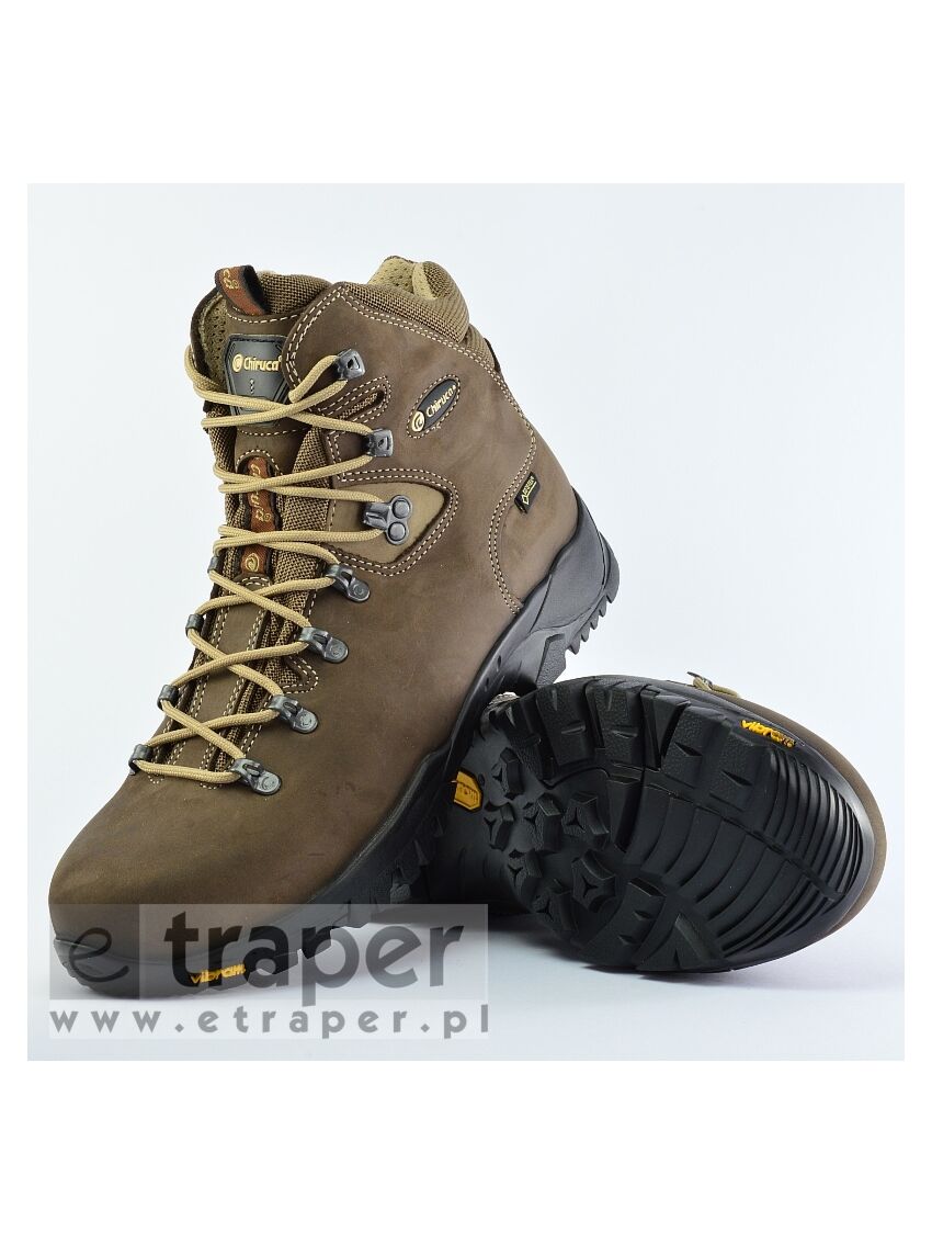 Skórzane buty górskie Chiruca Dynamic Gore-Tex Brązowe