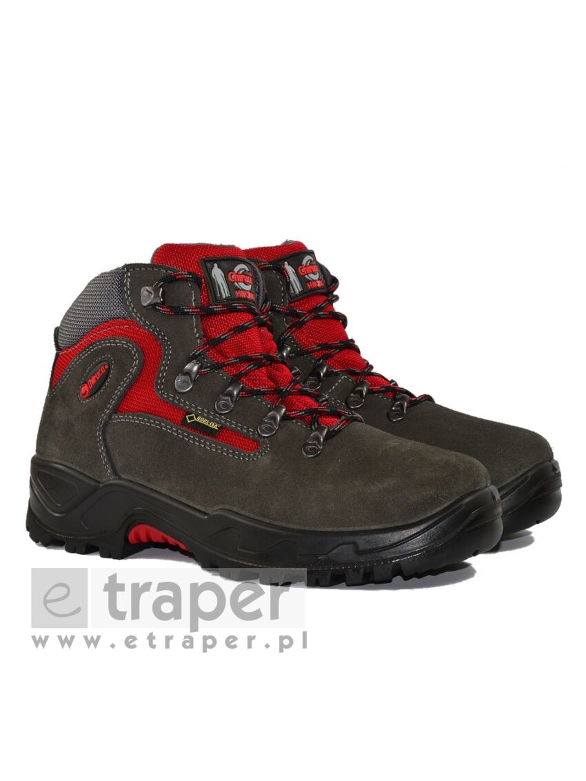Skórzane trapery wodoodporne Chiruca Massana Gore-Tex Szare