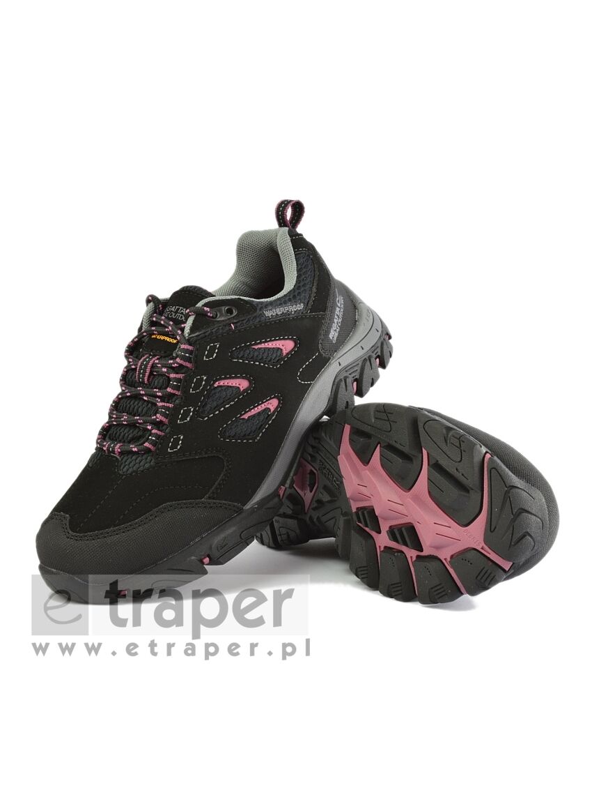 Czarne buty damskie Regatta Holcombe IEP Niskie