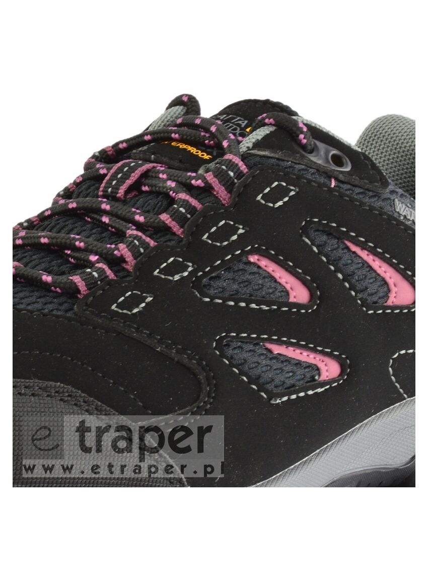 Czarne buty damskie Regatta Holcombe IEP Niskie