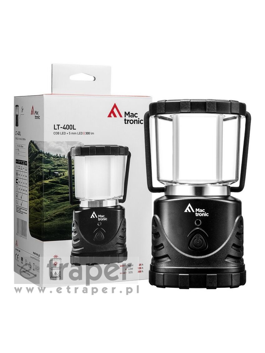 Lampa turystyczna na baterie Mactronic LT-400L