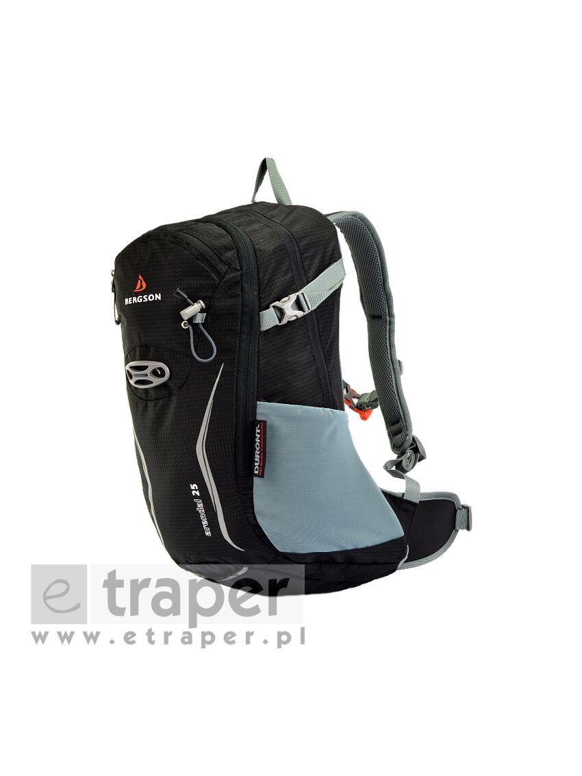 Czarny plecak trekkingowy Bergson Arendal 25l