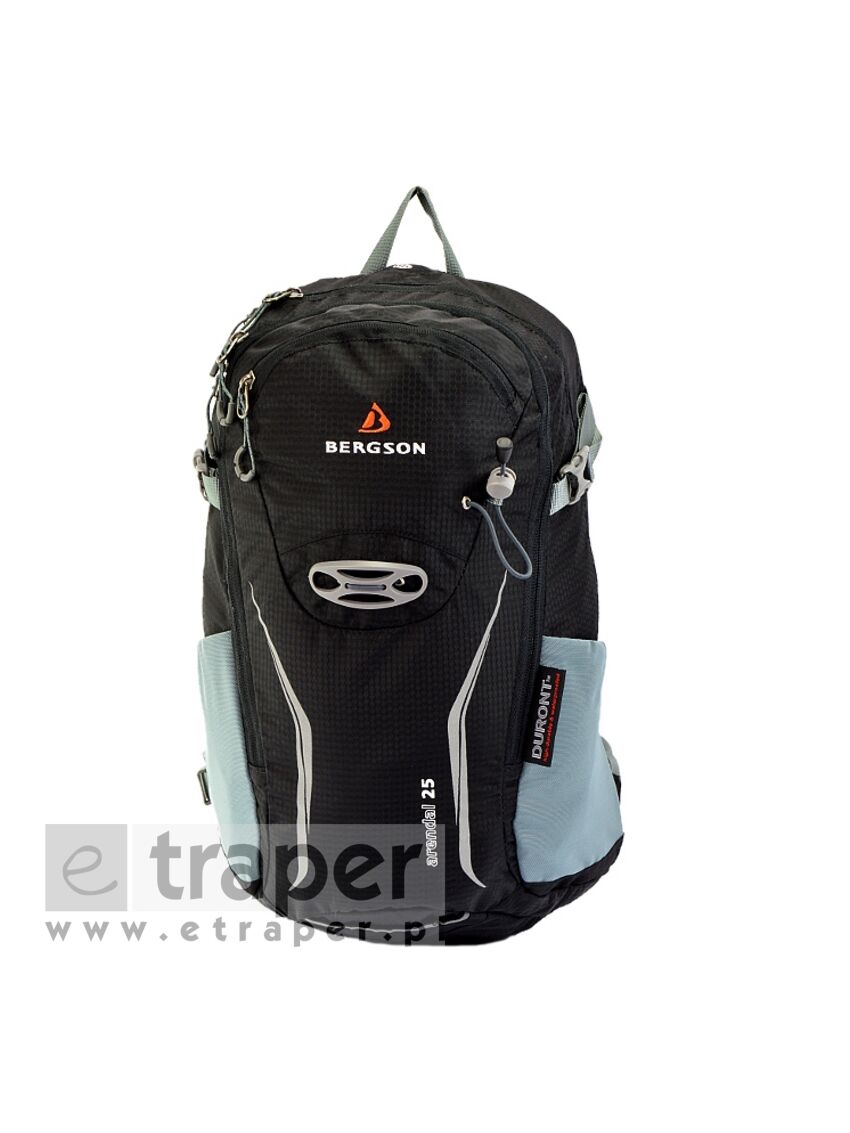 Czarny plecak trekkingowy Bergson Arendal 25l