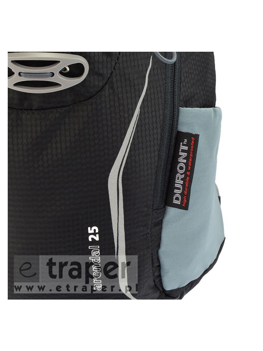 Czarny plecak trekkingowy Bergson Arendal 25l