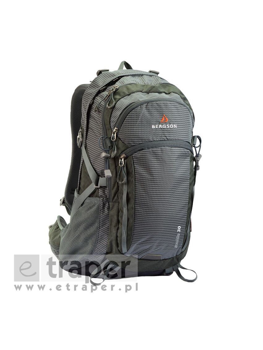 Plecak trekkingowy wodoodporny Bergson Molde 30l Szary