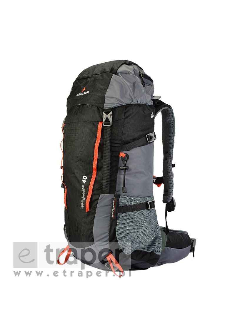 Czarny plecak turystyczny Bergson Magnor 40l