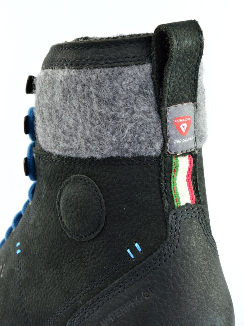 Czarne trapery miejskie skórzane Dolomite 54 Warm 2 WP