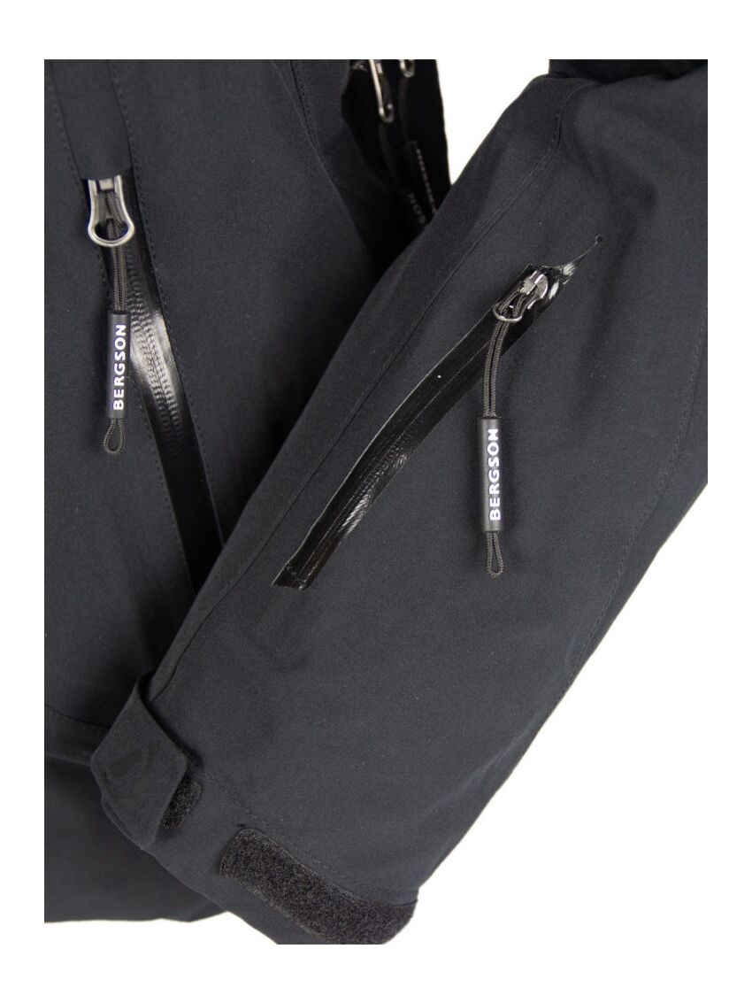 Czarna męska kurtka narciarska Bergson Race-X