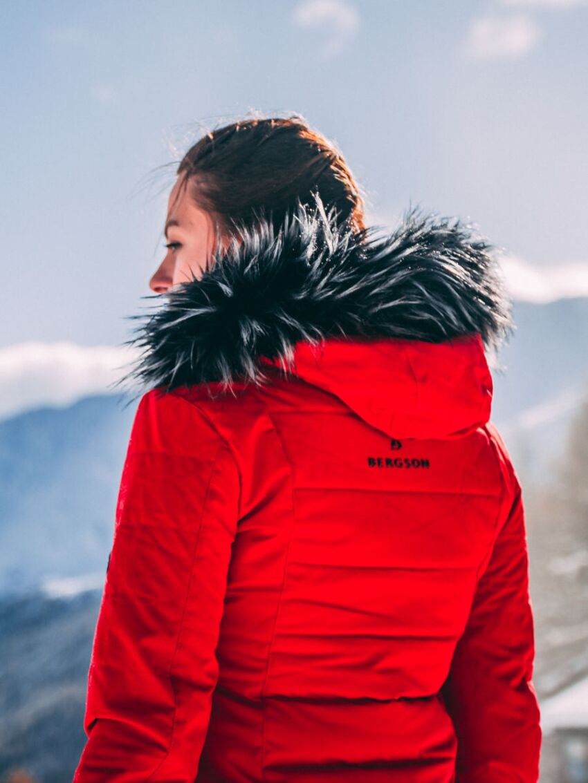 Czerwona kurtka narciarska Bergson Snowswift STX