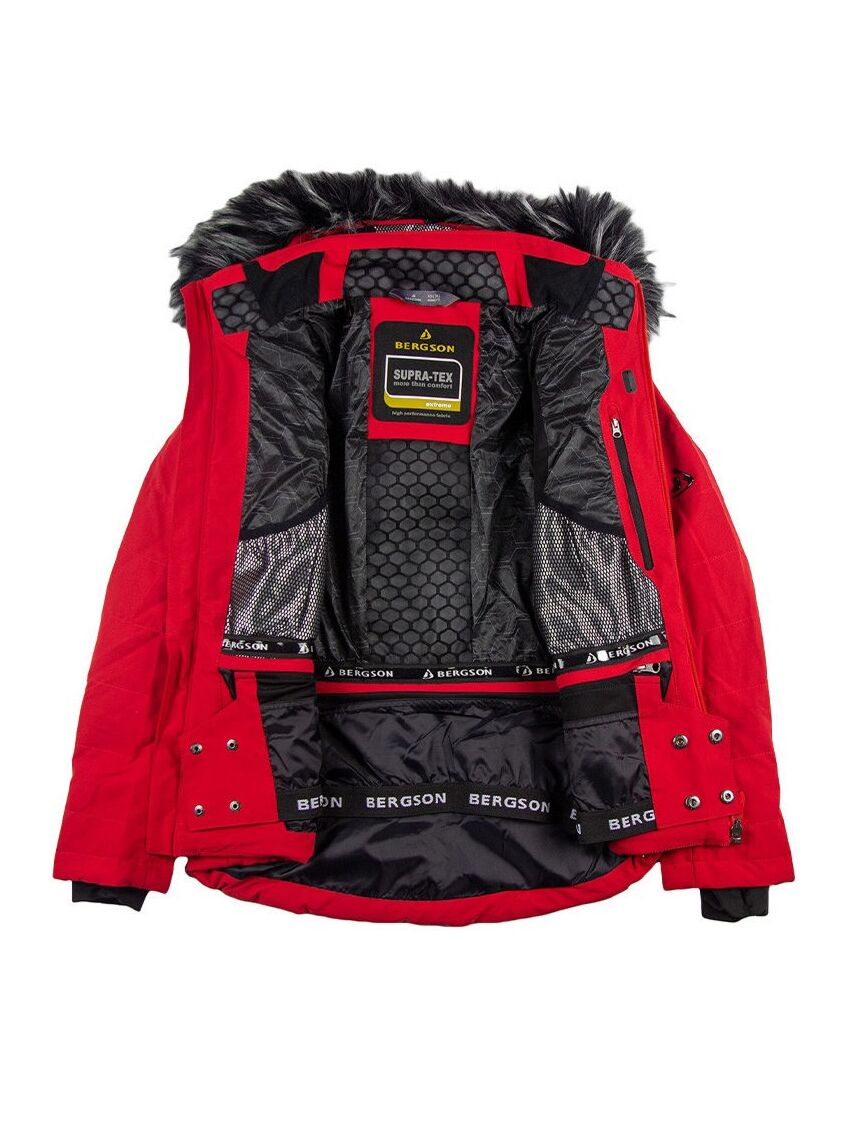 Czerwona kurtka narciarska Bergson Snowswift STX