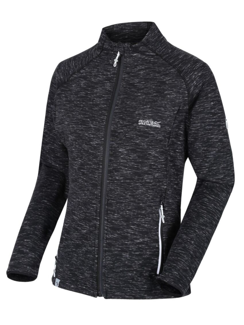 Rozpinana bluza damska Regatta Harty Czarny melanż