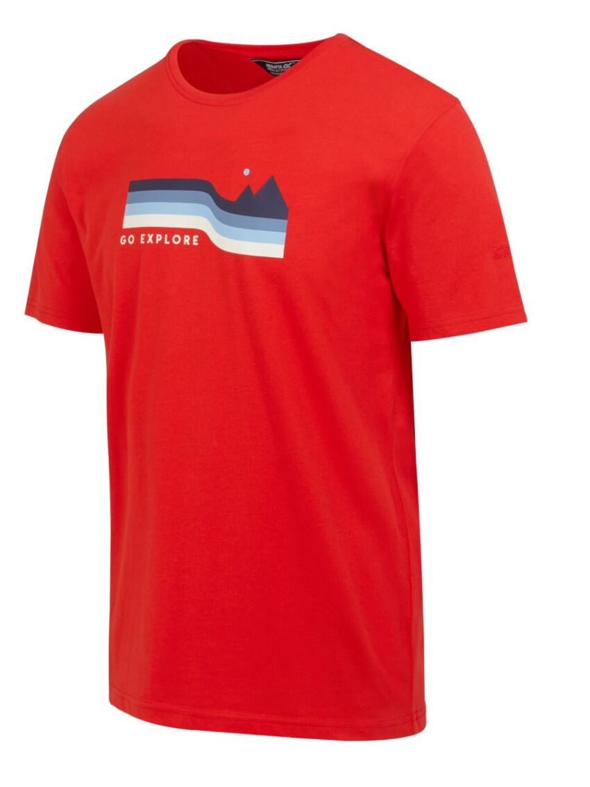 Bawełniana koszulka Regatta Cline Red