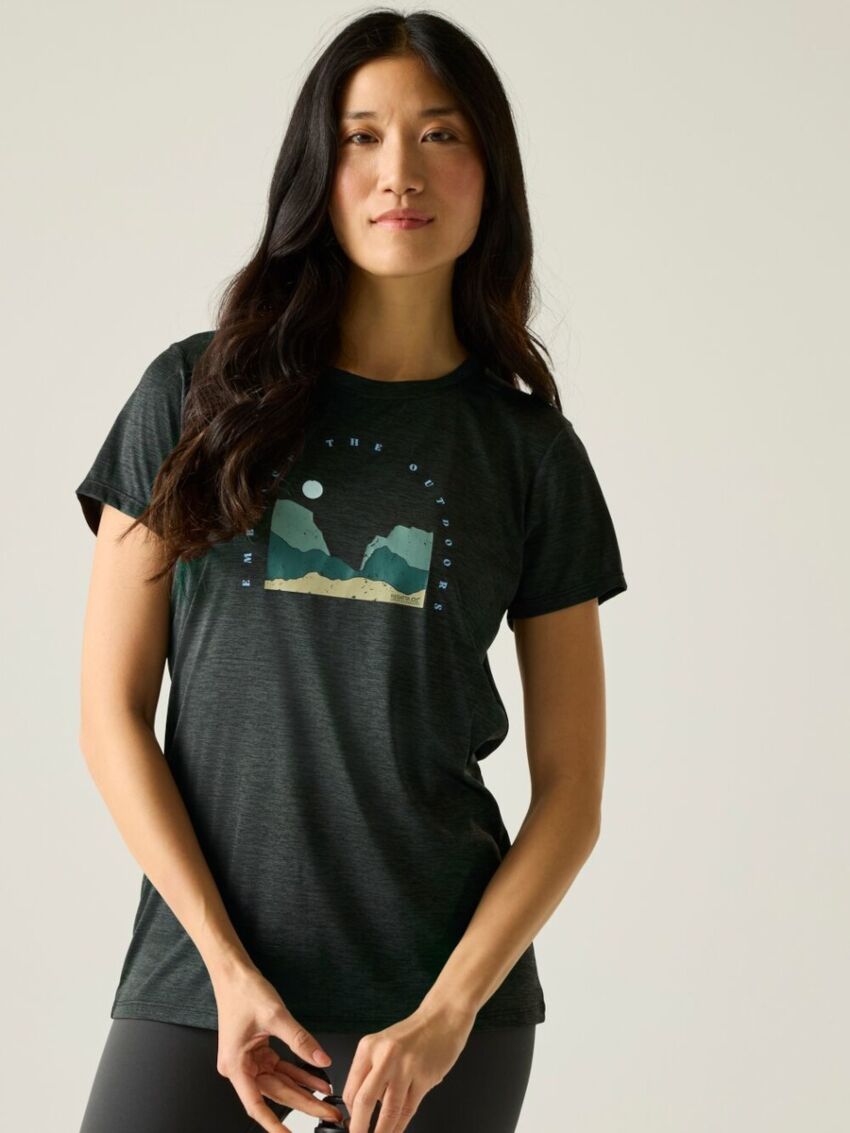T-shirt Regatta Fingal Black Marl