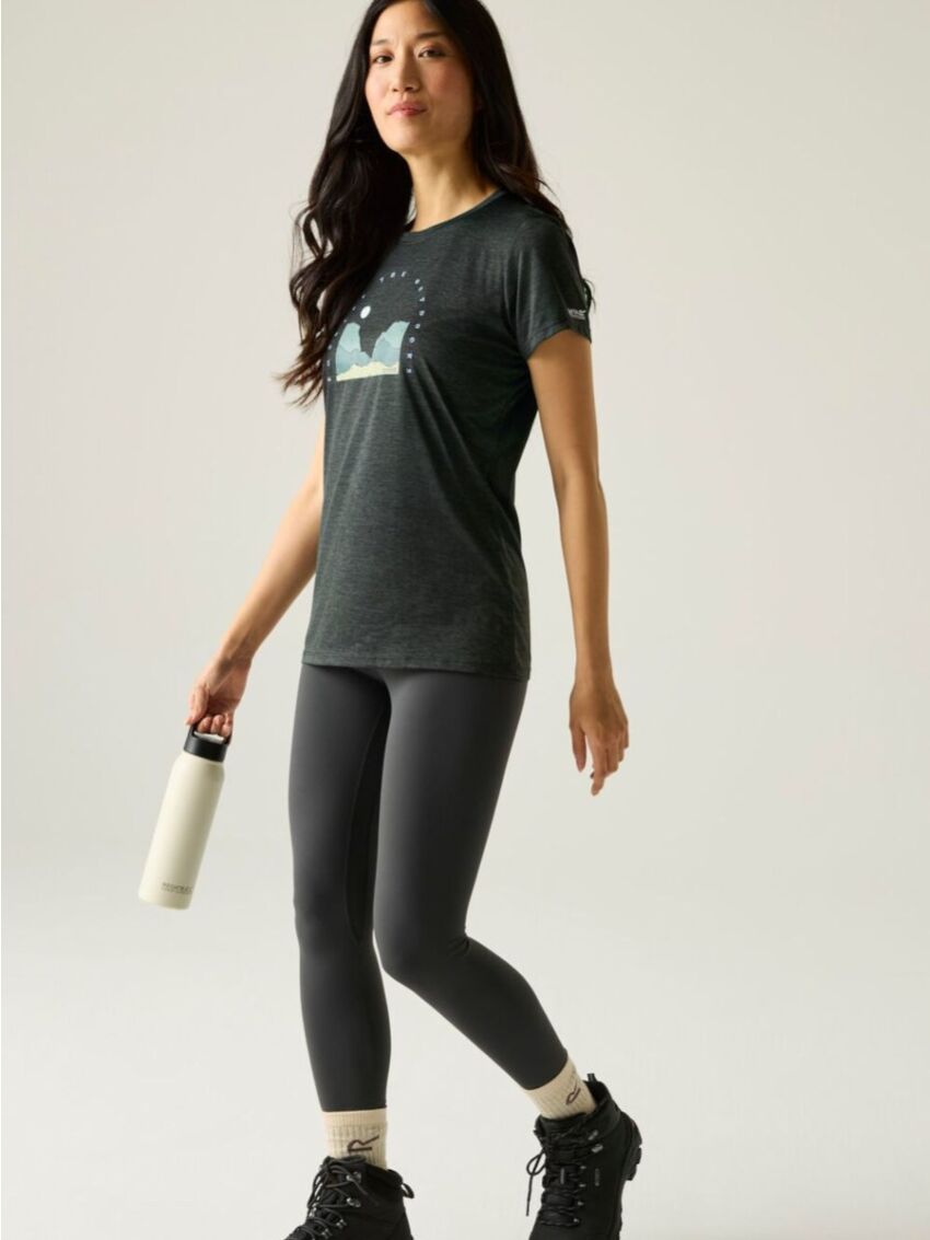 T-shirt Regatta Fingal Black Marl