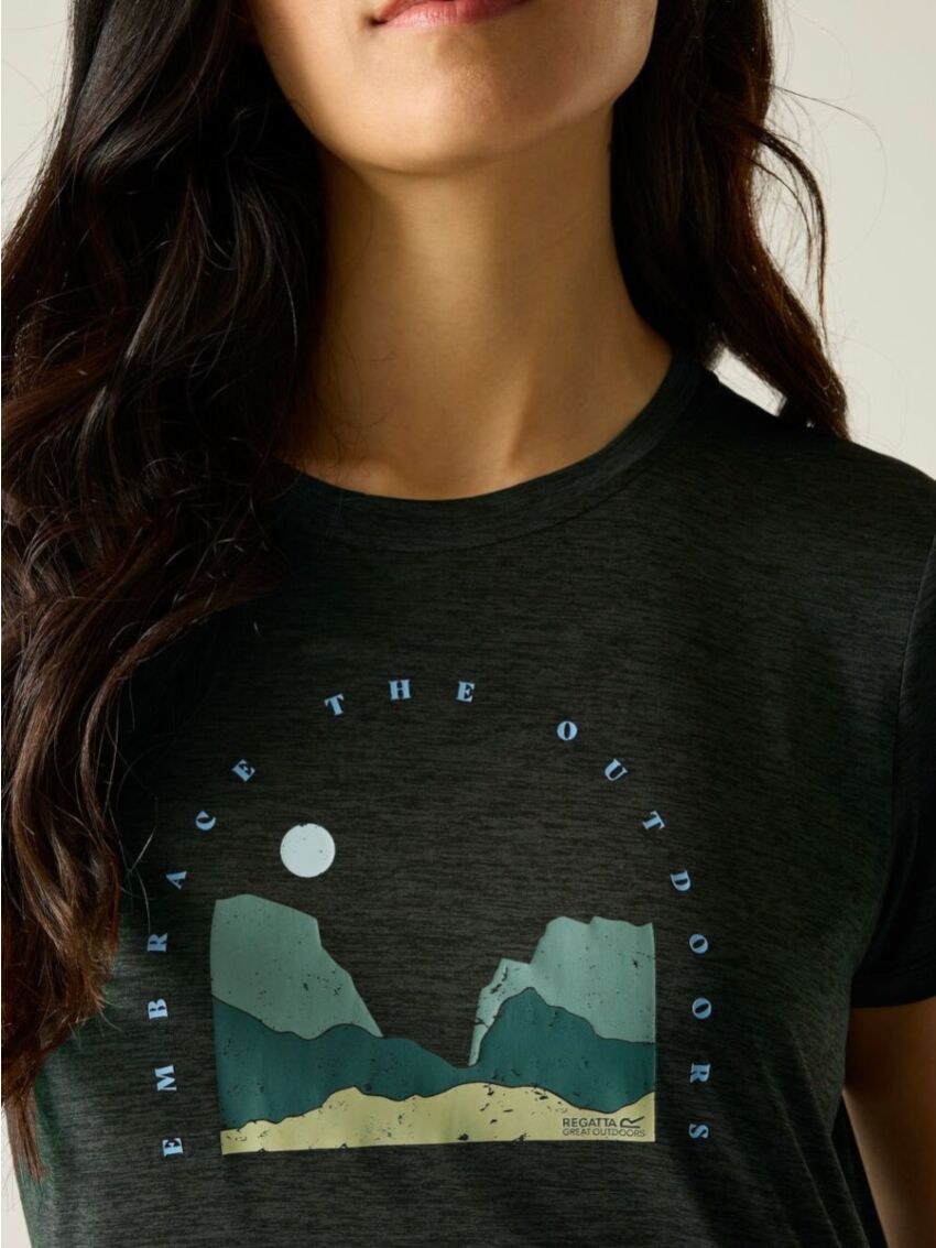 T-shirt Regatta Fingal Black Marl
