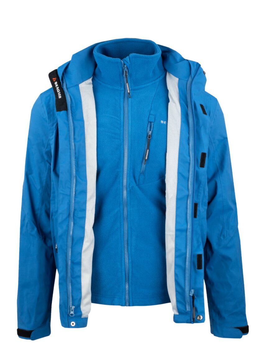 Kurtka trekkingowa 3w1 z polarem Bergson Flashback STX 10000