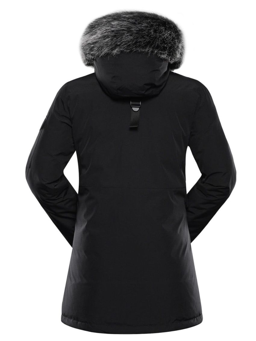 Czarna stylowa parka ALpine Pro Werda 2